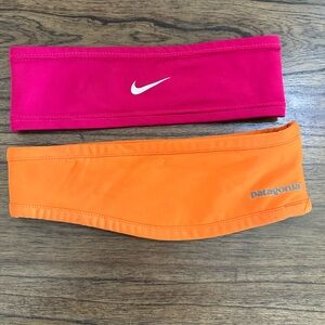 Nike headband and Patagonia ear warmer